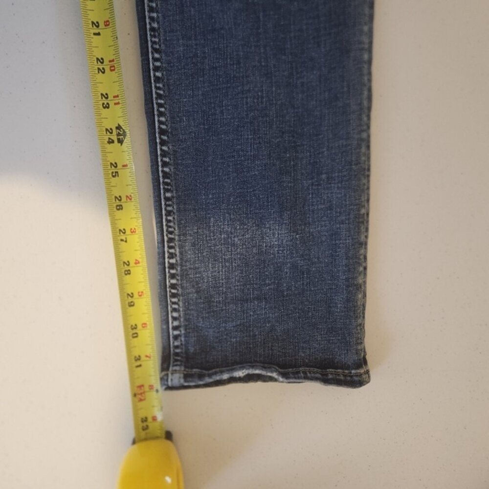 Silver Jeans Konrad Slim Leg Stretch Dark Wash Jeans Mens Size 32x32 Western - Picture 11 of 12